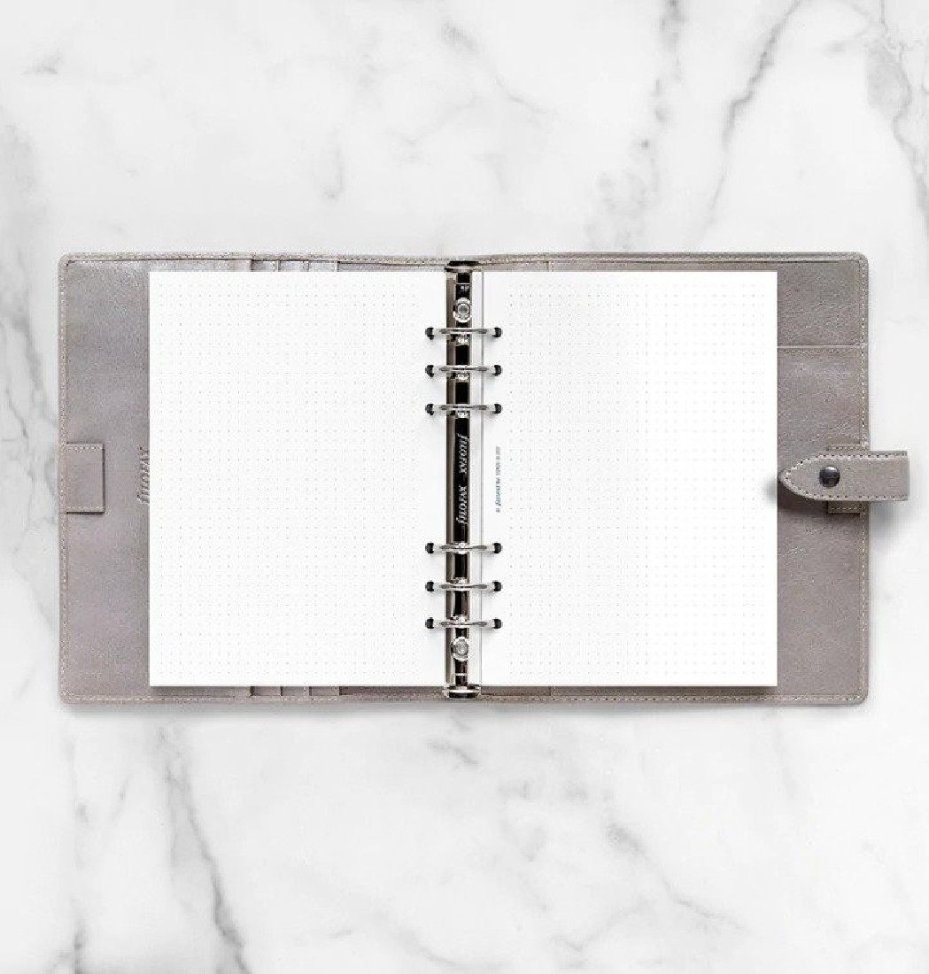 Filofax Refill A5 white dotted paper 132620.