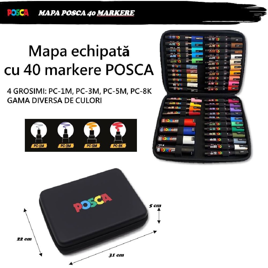 POSCA Premium Case 40 Assorted Markers(Limited edition)