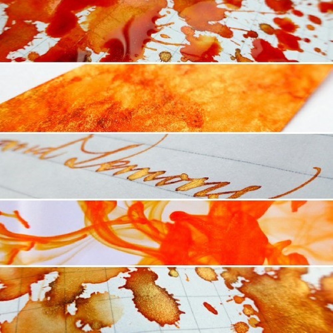 Diamine 50ml Inferno Orange Fountain pen shimmer ink