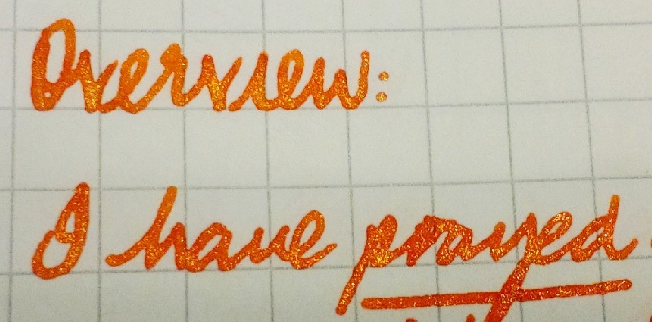 Diamine 50ml Inferno Orange Fountain pen shimmer ink