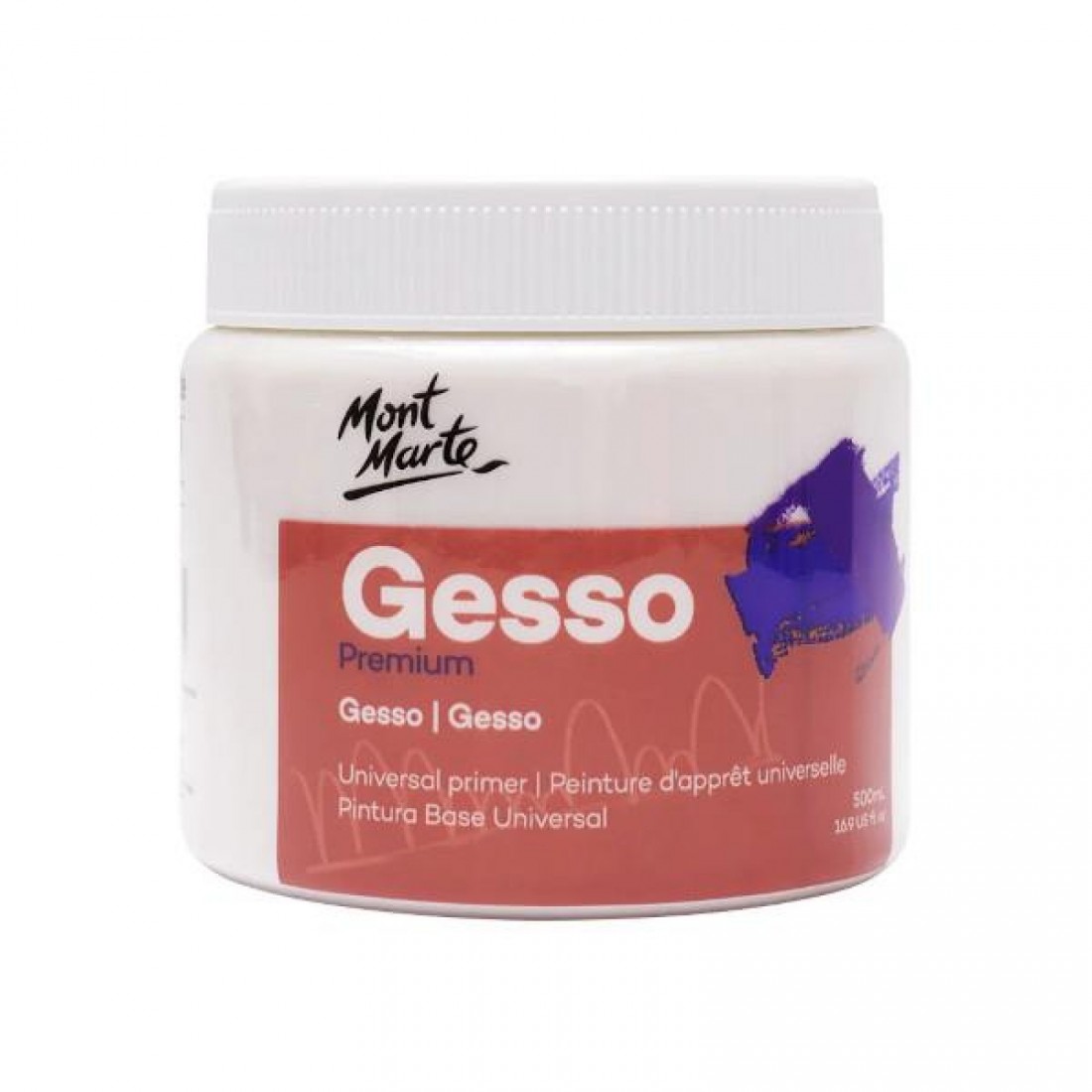 Έτοιμη Προετοιμασία Gesso 500ml Mont Marte