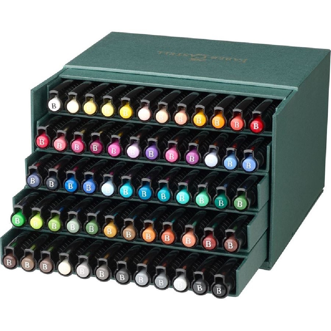 Faber Castell Pitt Artist Pen Brush India ink pen, studio box of 60, 167193