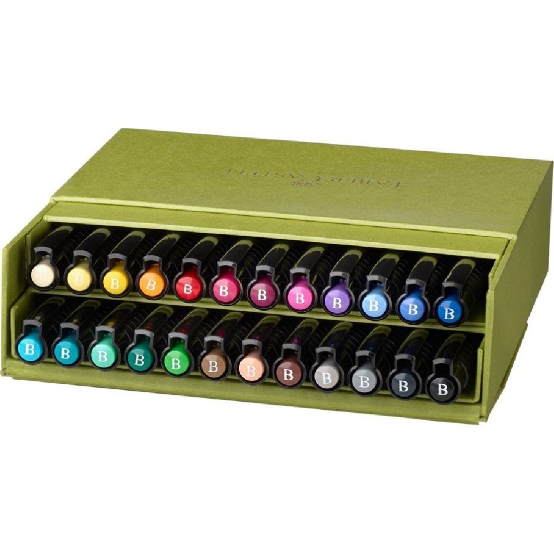 Faber Castell Pitt Artist Pen Brush India ink pen, studio box of 24, 167191