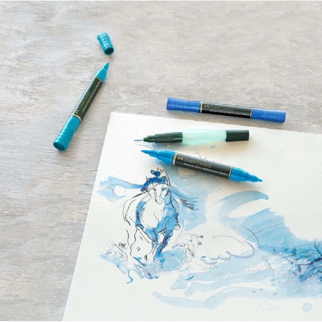 Faber Castell Albrecht Durer Watercolour Marker, wallet of 10, 160310