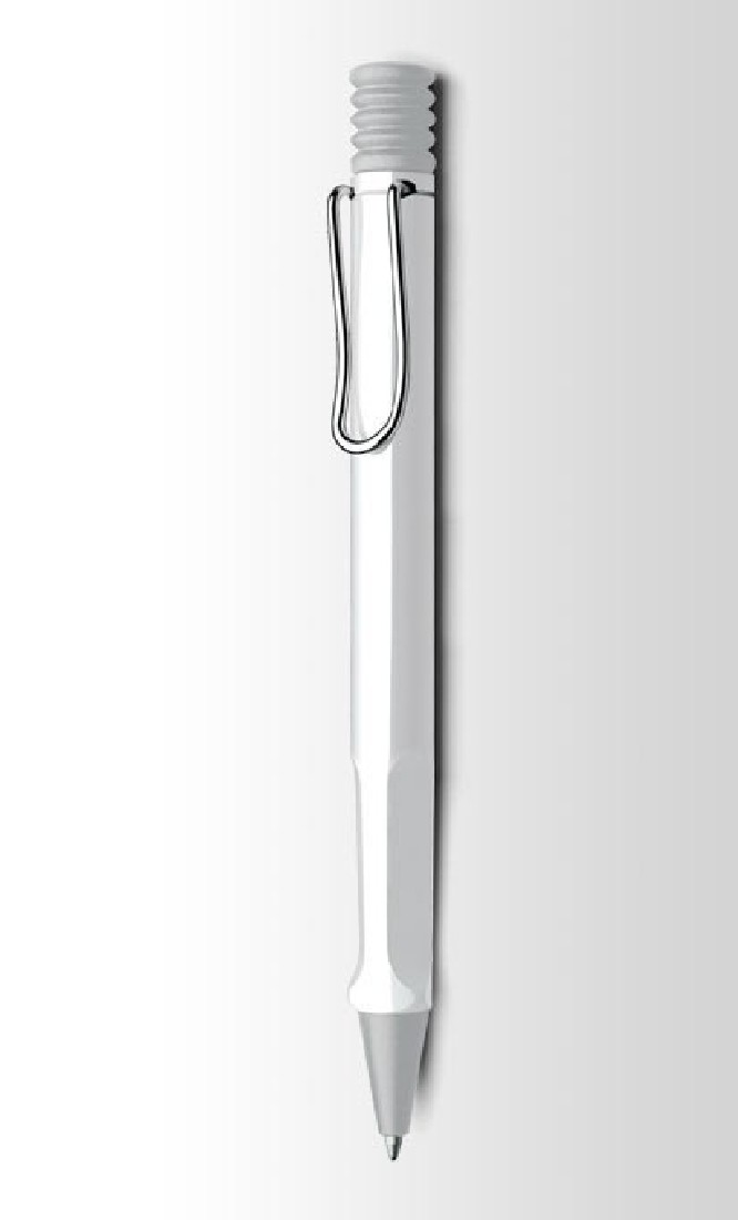 Lamy Safari Shiny White Ballpen 219