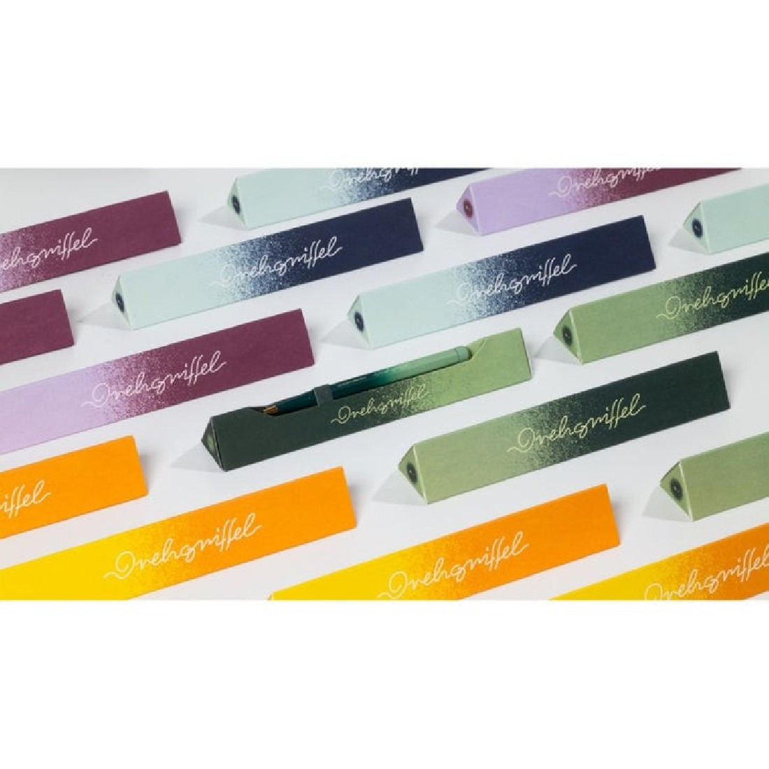 Leuchtturm1917 Drehgriffel Nr. 1 Ballpoint Pen - 2025 Limited Handmade Gradient Edition, Navy Mint Green