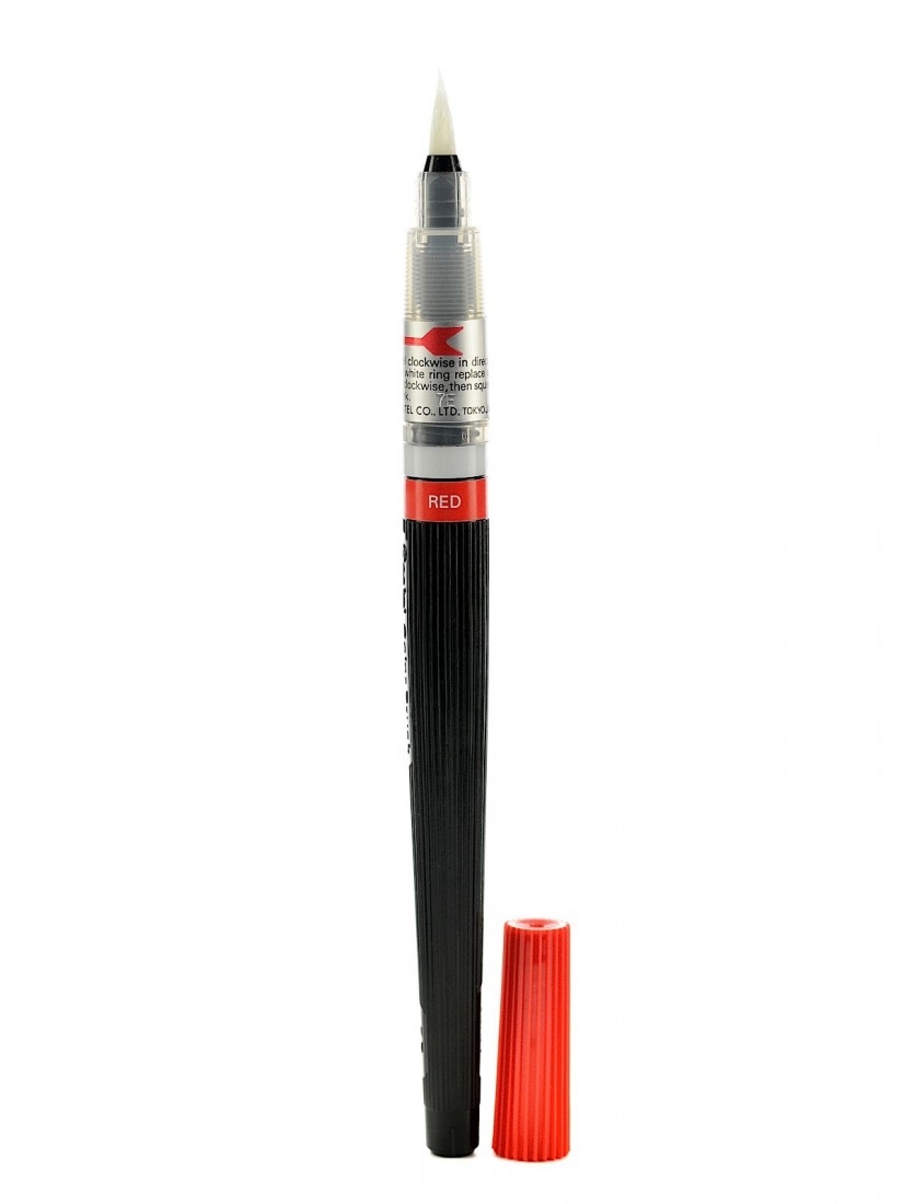 Pentel Art Brush Pen - Red  GFL102