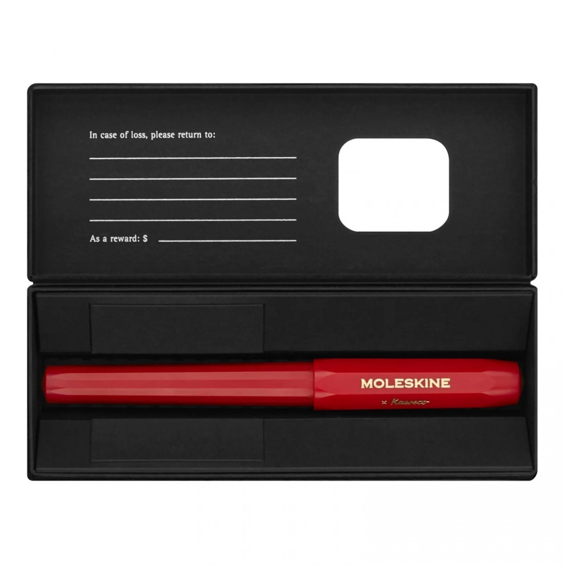 Kaweco and Moleskine red fountain pen