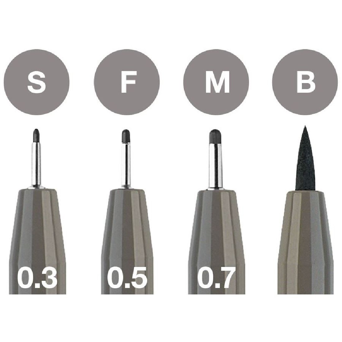 Faber Castell Pitt Artist Pens Warm Grey IV  tin of 4 167169