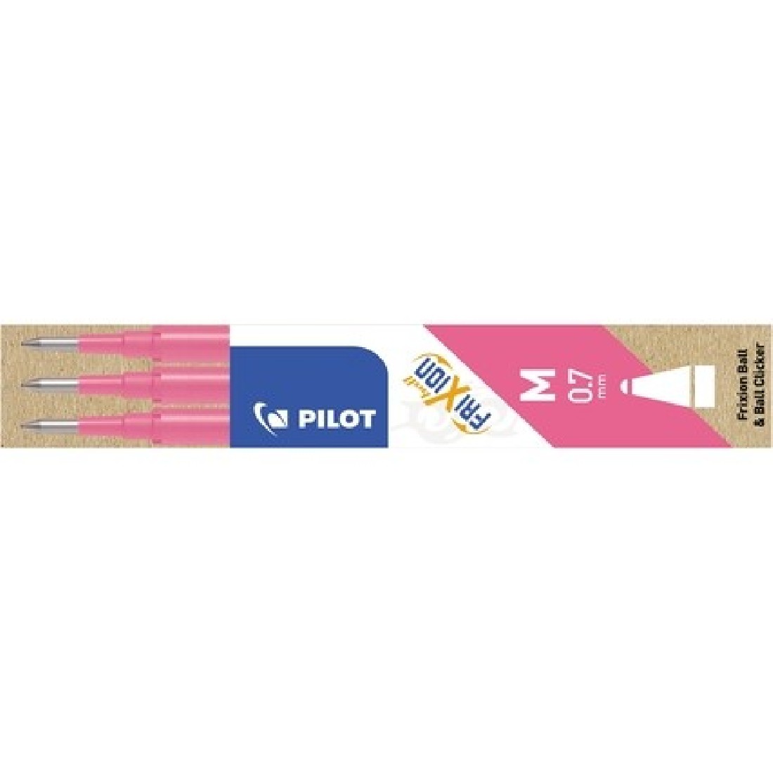 Pilot Frixion Ανταλλακτικό Μελάνι για Στυλό σε Ροζ χρώμα 0.7mm 3τμχ