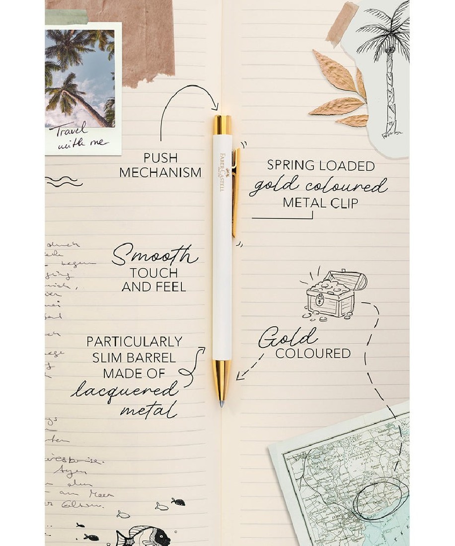 Faber Castell Fountain Pen NEO Slim Gold Marshmallow 141441