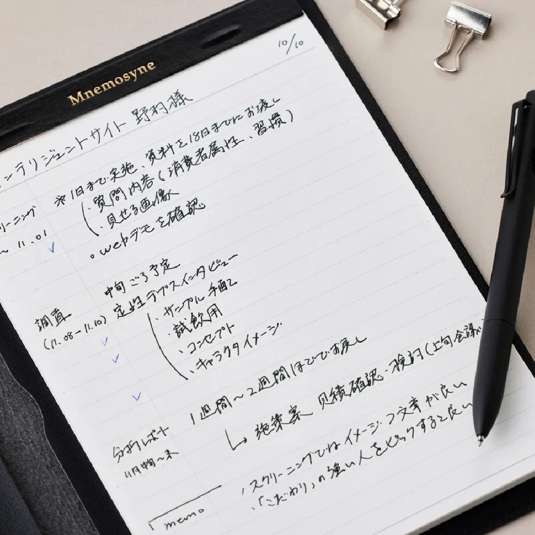 Mnemosyne Notepad and PVC Cover A5 Ruled PH169