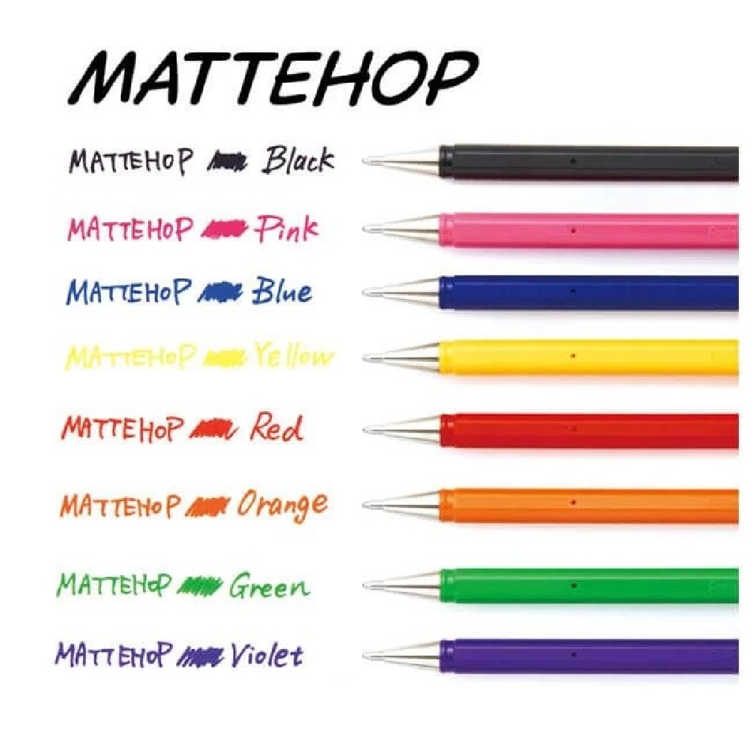 Στυλό Gel Black 1.0mm Mattehop K110 Pentel