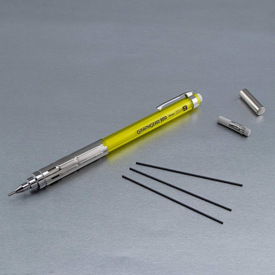 Pentel Graphgear 300 Yellow 0.9mm mechanical pencil  PG319-TGX