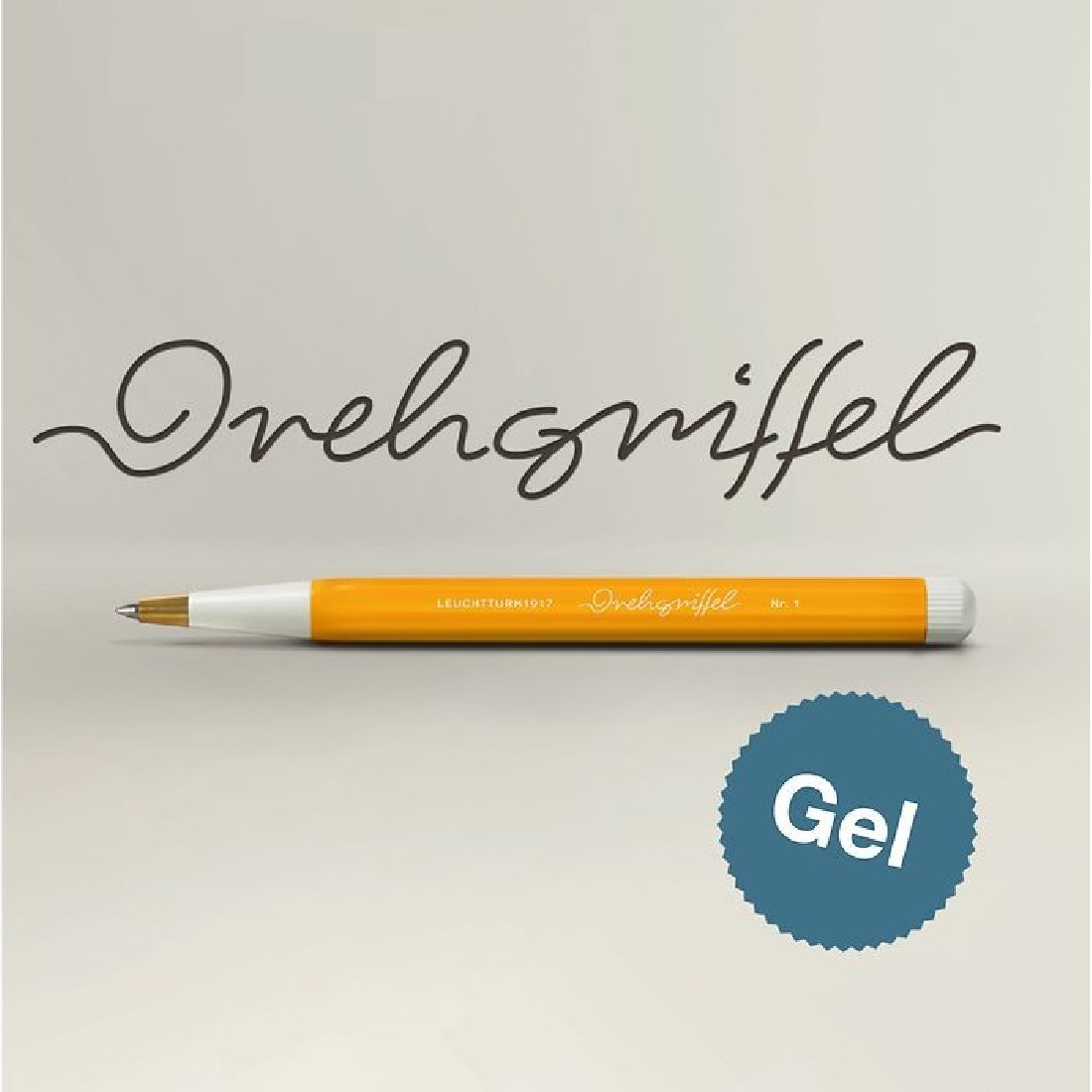 Leuchtturm 1917 Drehgriffel Nr.1 Gelpen Stone Blue, with black ink