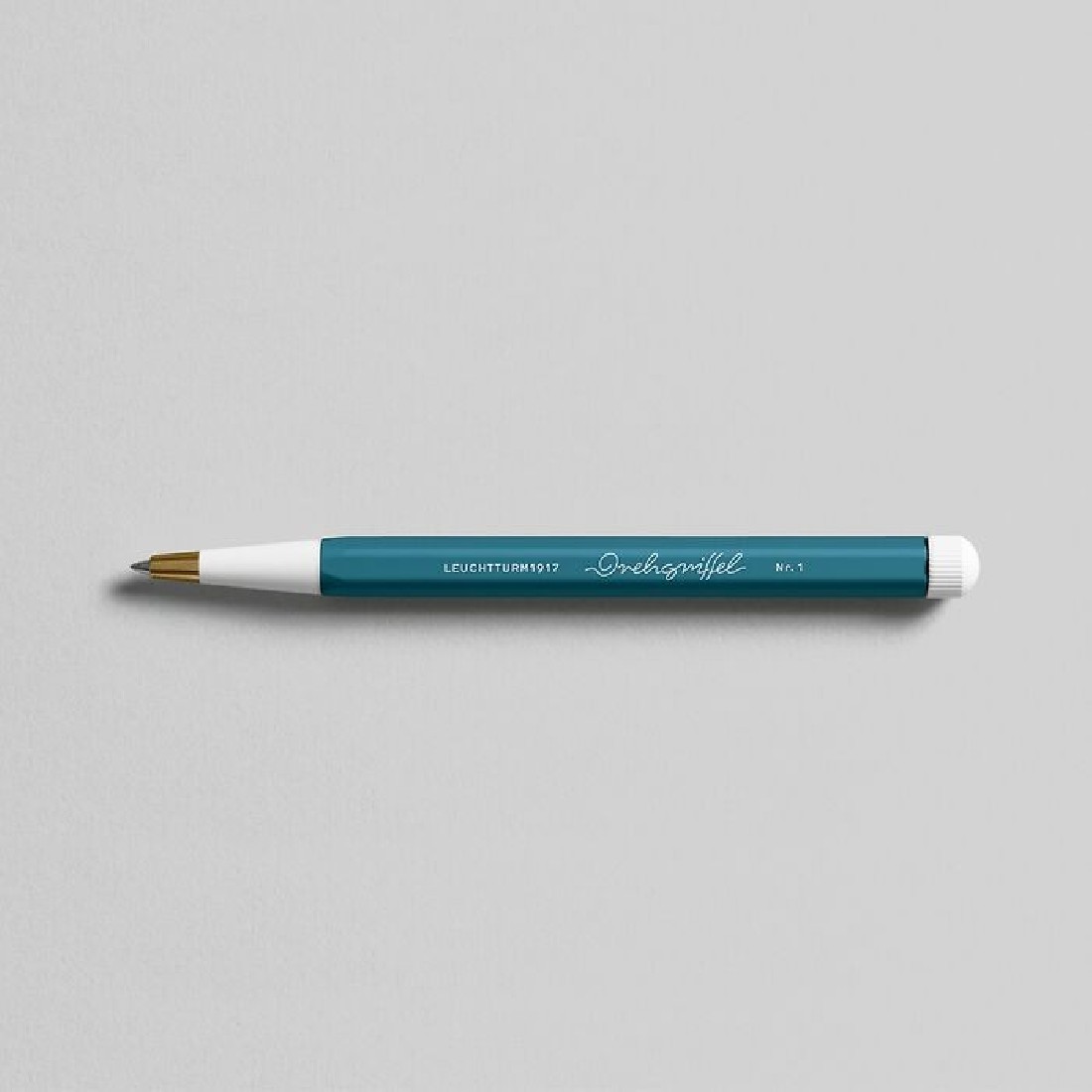 Leuchtturm 1917 Drehgriffel Nr.1 Gelpen Stone Blue, with black ink