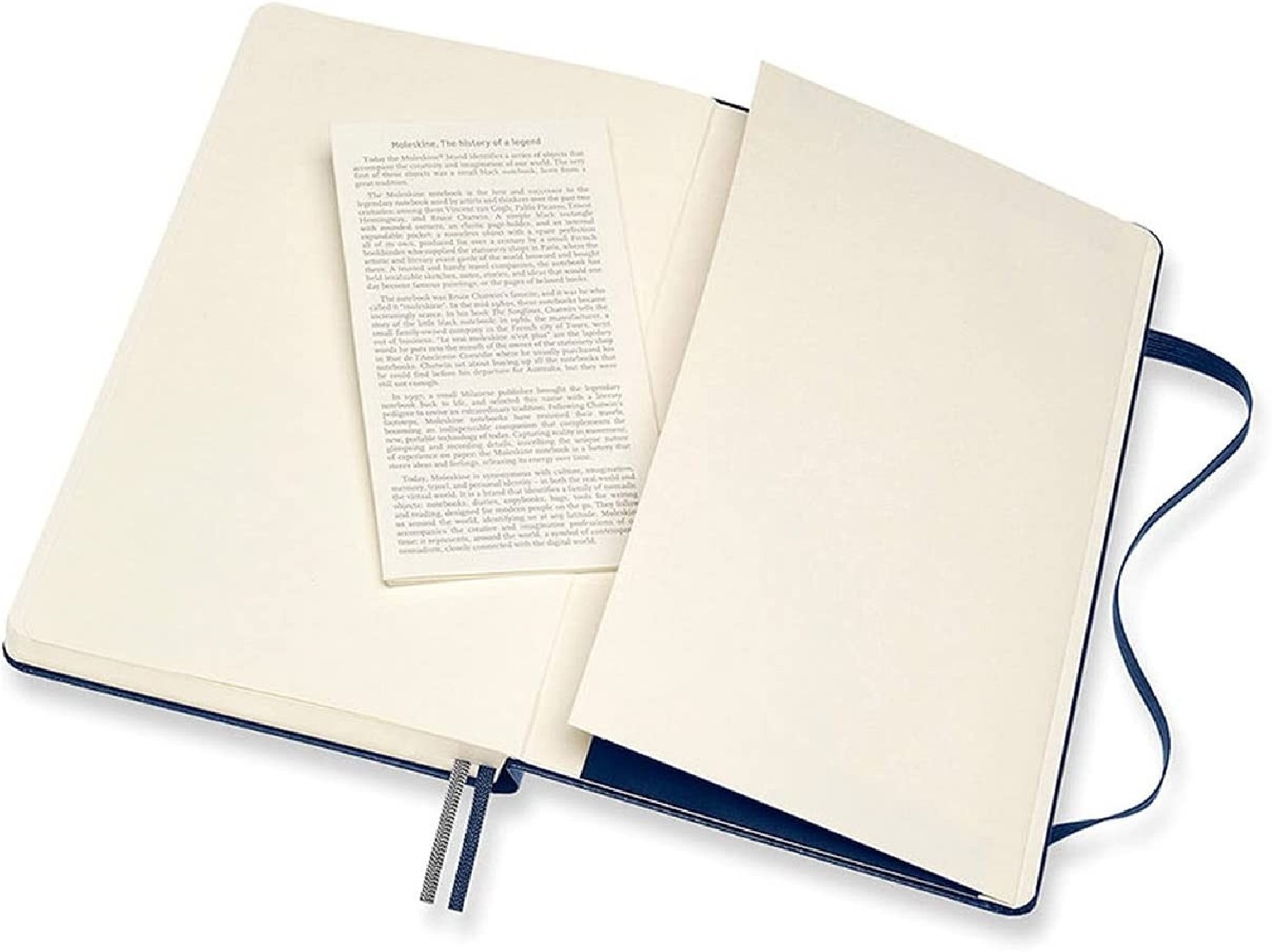 Moleskine Notebook Ruled Expanded Version Large 13x21 Sapphire Blue Hard Cover