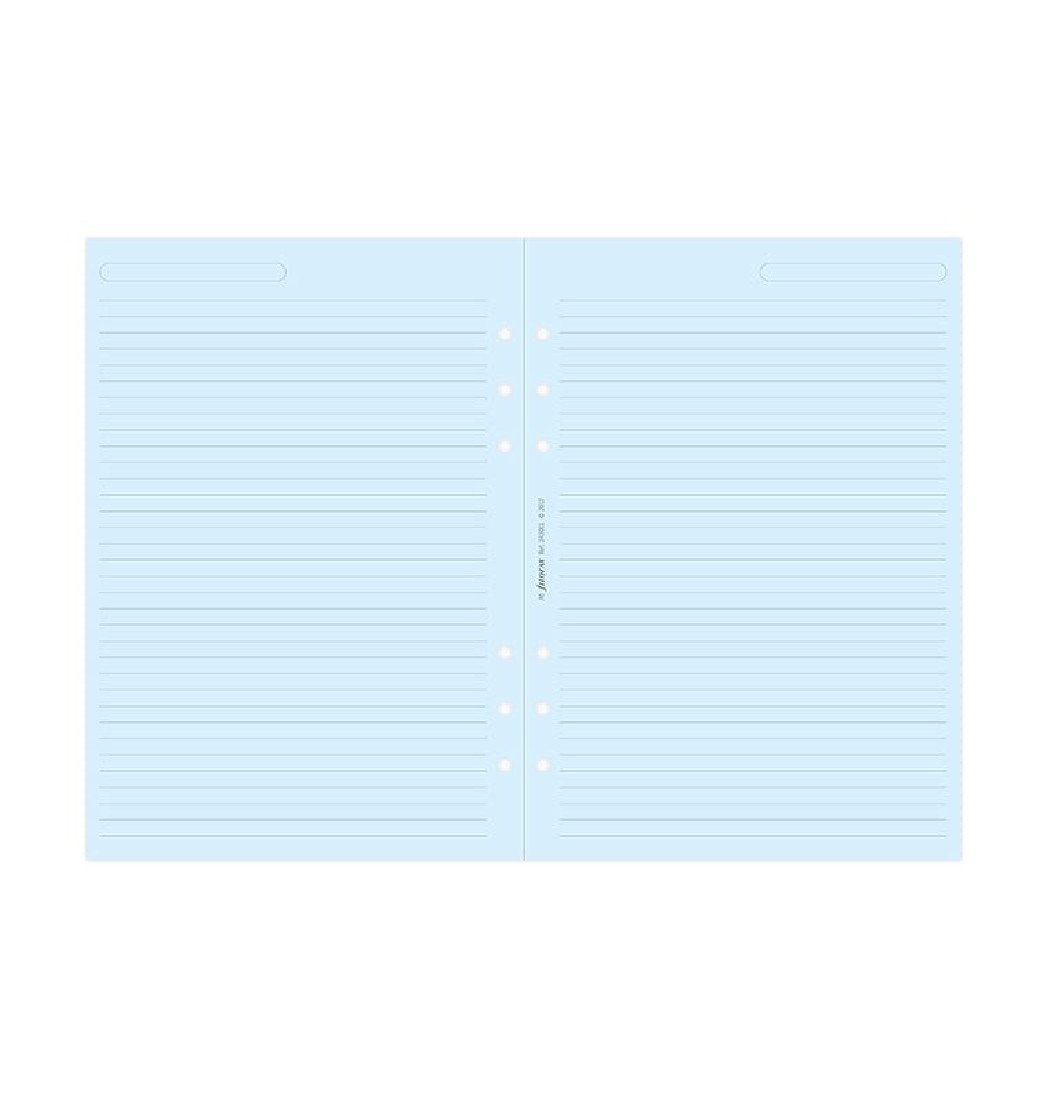 Filofax Refill A5 Organiser Blue Ruled Paper 343001