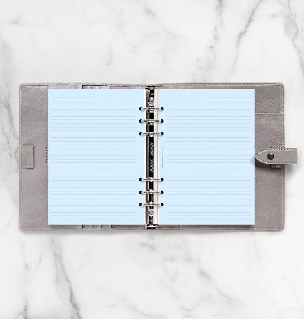 Filofax Refill A5 Organiser Blue Ruled Paper 343001