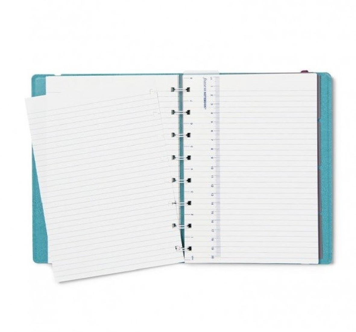 Filofax Notebook Refillable Ruled A5 Neutrals Teal 179522