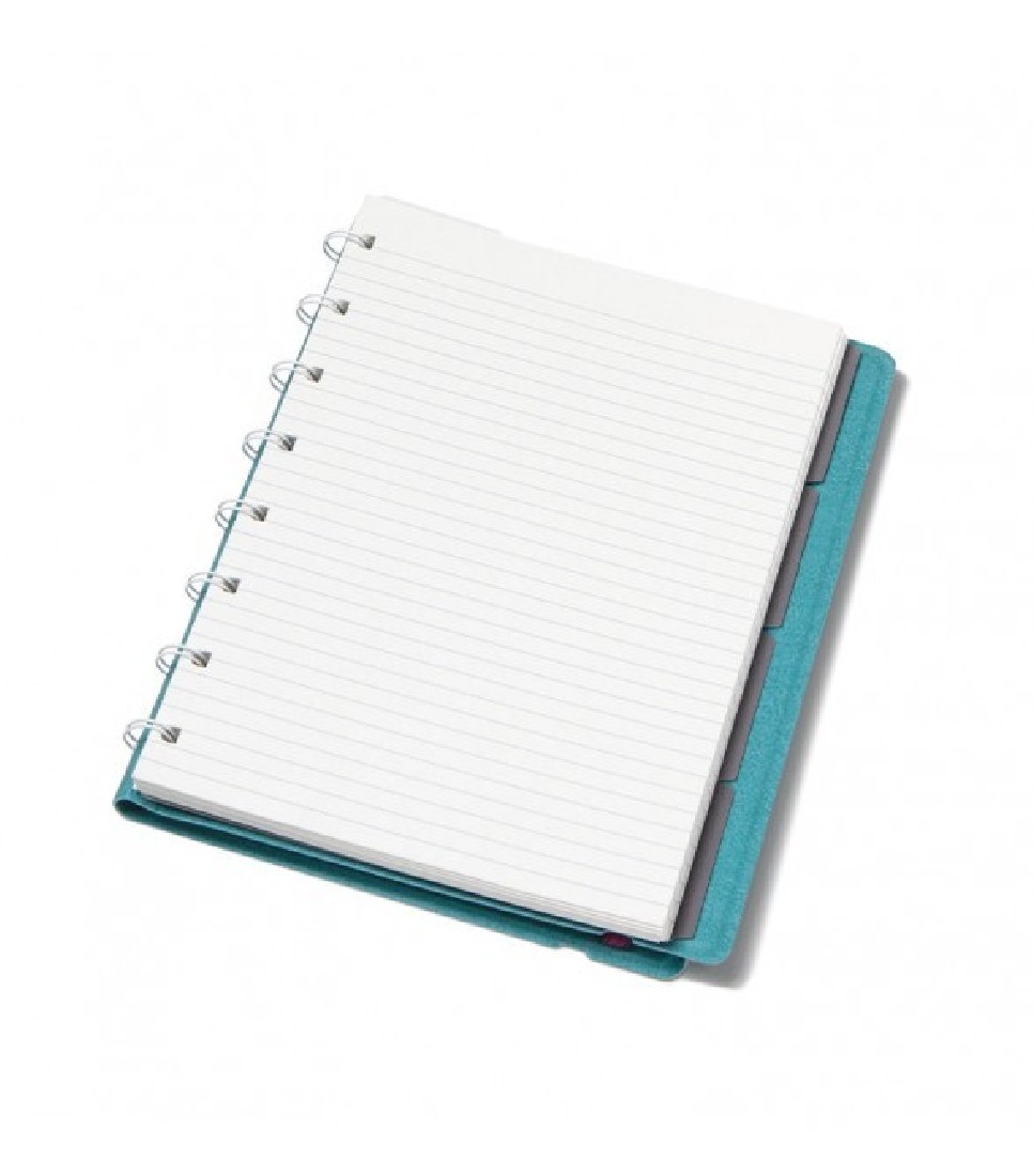 Filofax Notebook Refillable Ruled A5 Neutrals Teal 179522