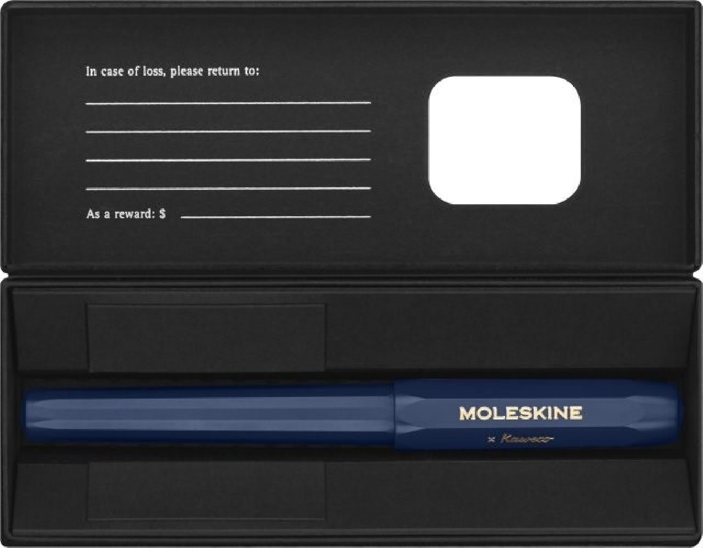 Kaweco and Moleskine blue ballpen