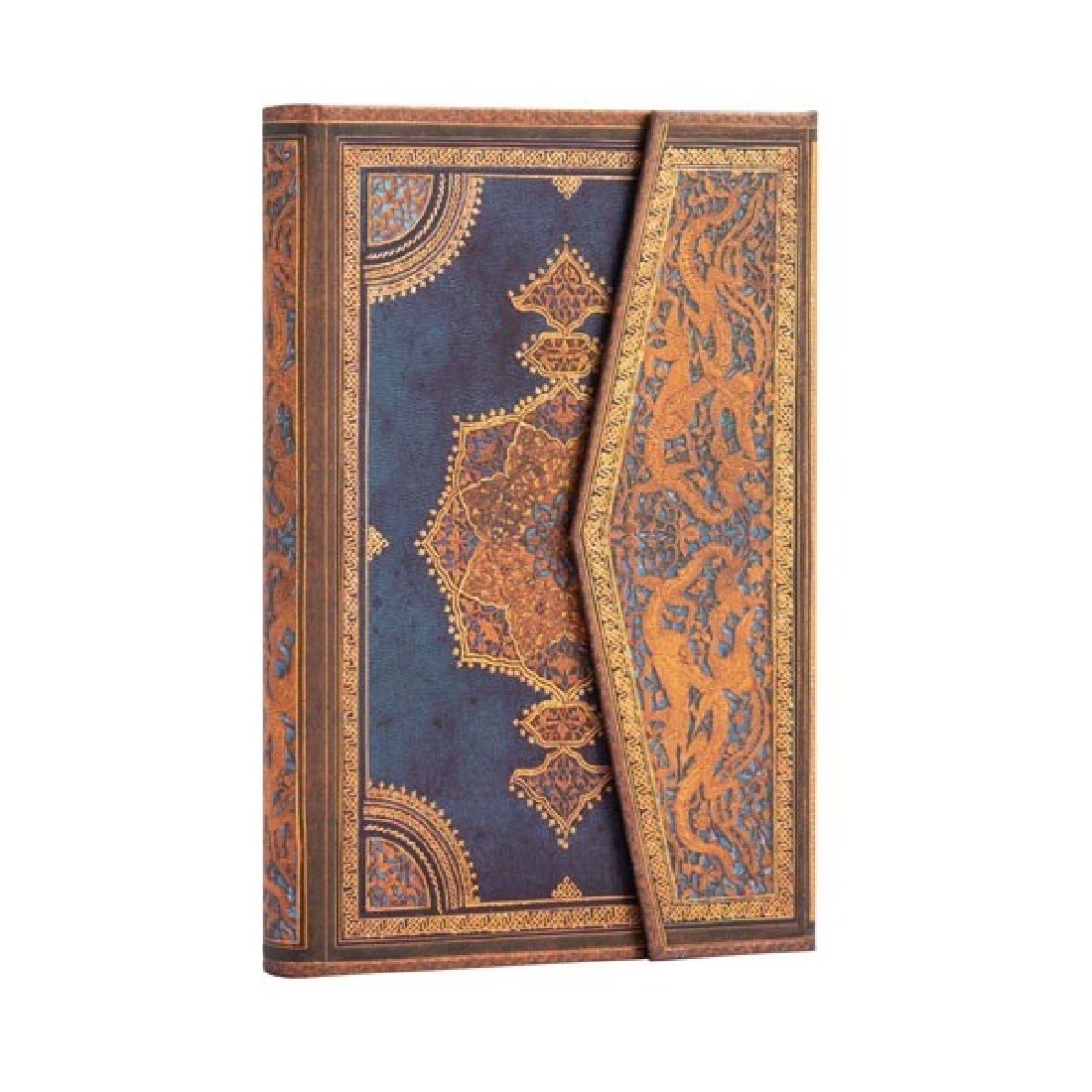 Paperblanks Safavid Indigo Mini 10X14 lined notebook, hard cover, magnetic closure