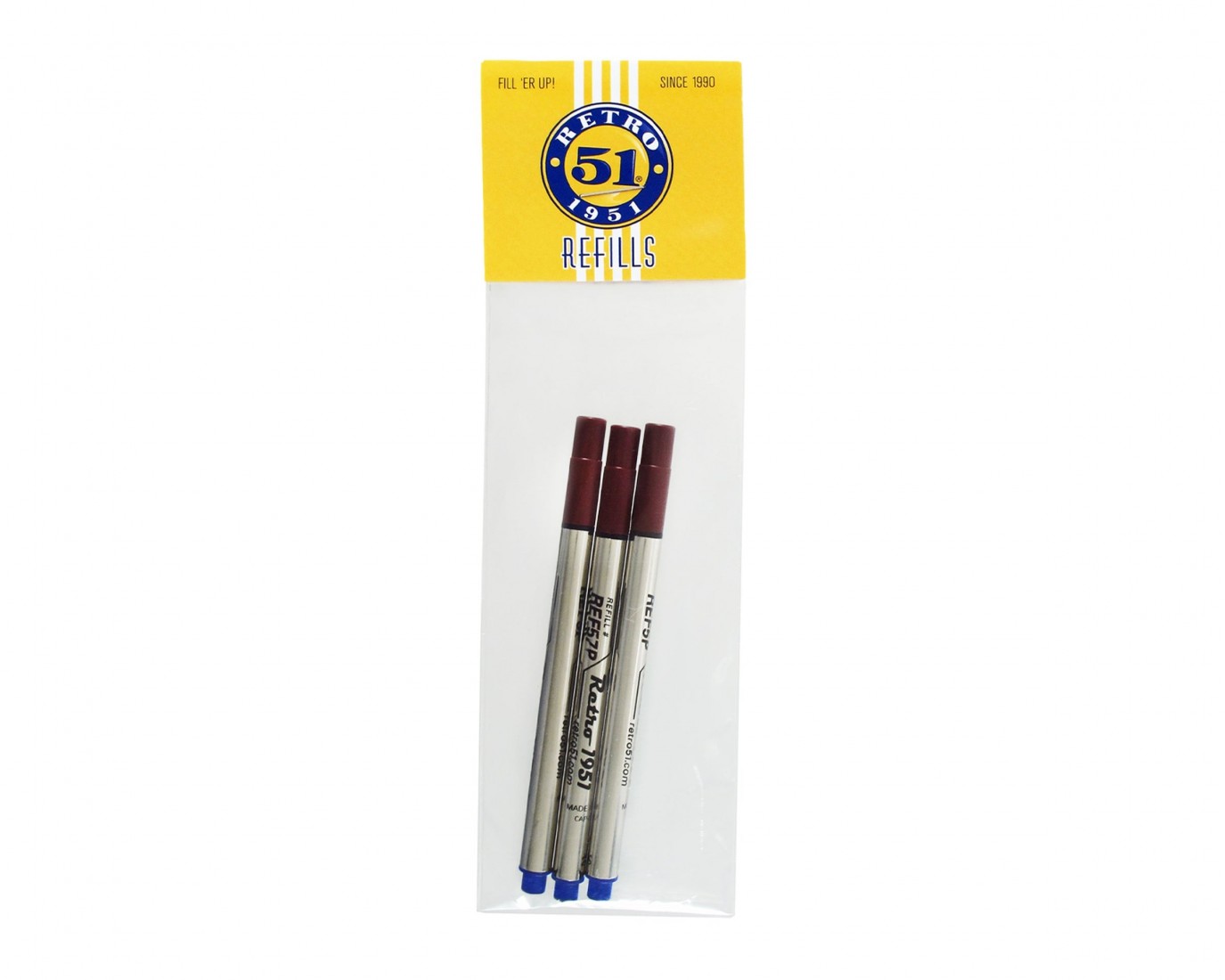 Refill capless rollerball 8127p, blue, set of 3, Shmidt
