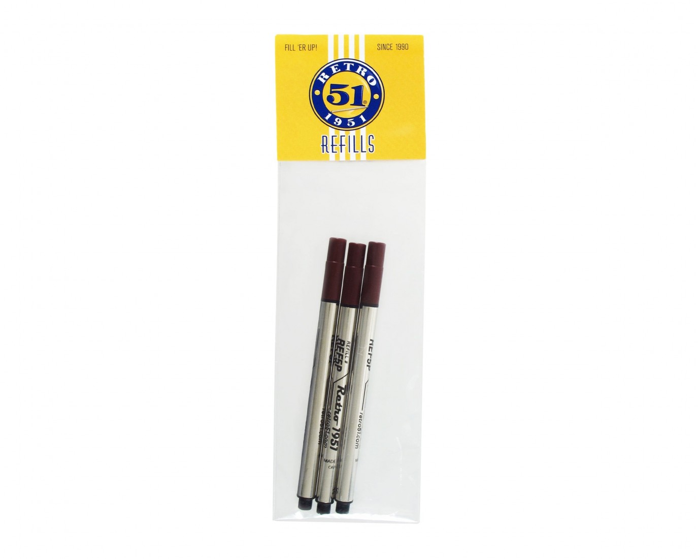 Refill capless rollerball 8127p, black, set of 3, Shmidt