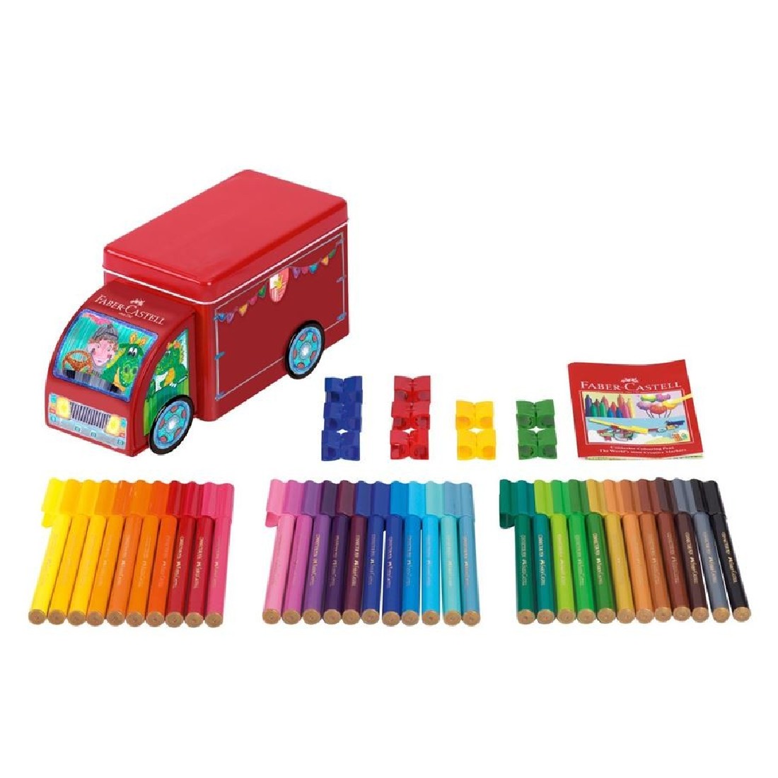 Μαρκαδόροι  Connector Φορτηγό 33 χρώματα 155533 Faber Castell