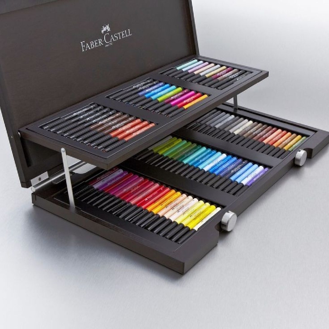 Faber Castell Pitt Artist Pen India ink pen, wooden case of 90 167400