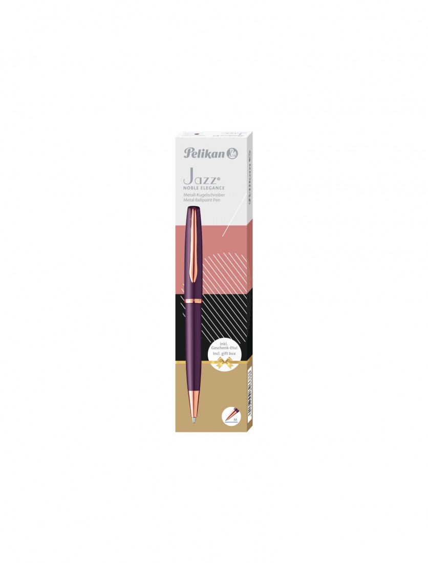 Pelikan Jazz Noble Elegance Metallic Viola 826686 Ballpen plus Gift Box