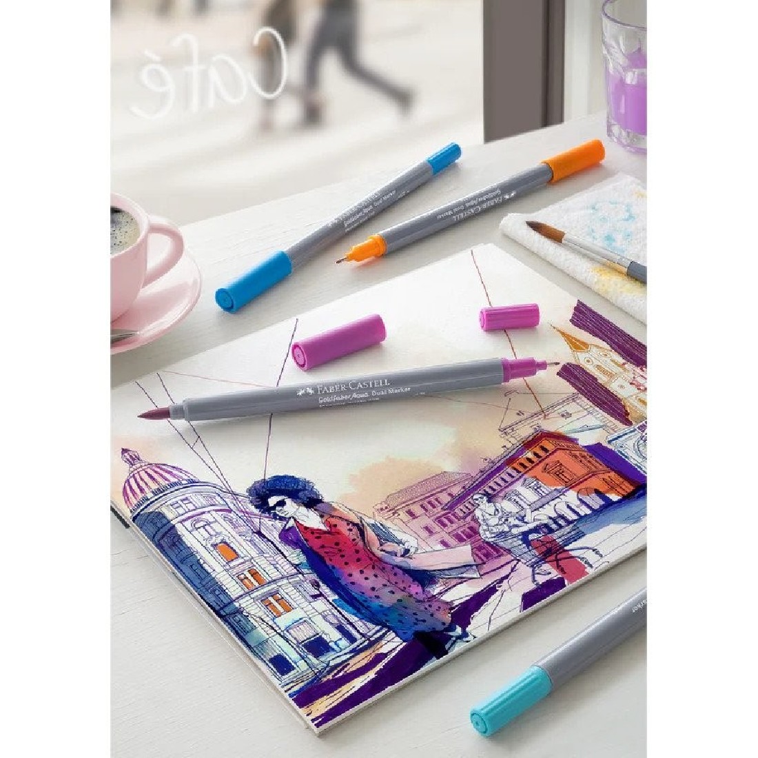 Faber Castell Goldfaber Aqua Dual Marker wallet of 6 164606