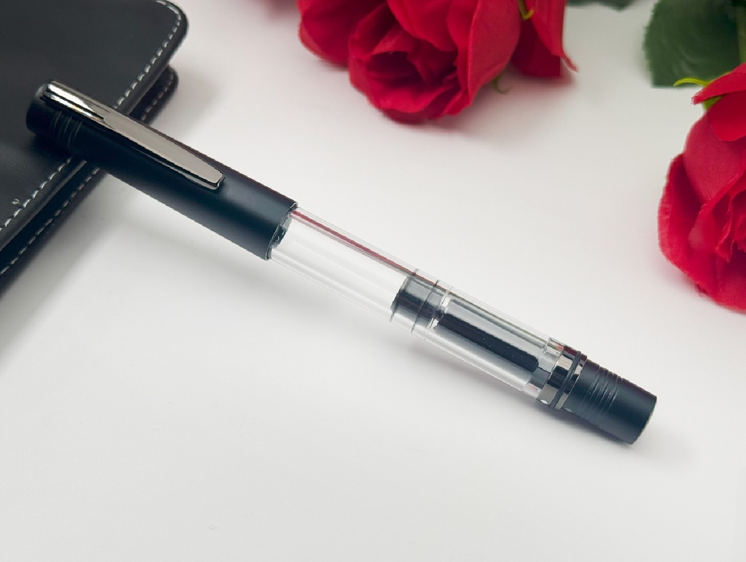 Monteverde USA MP1 Collectible Lock-It Piston Technology Fountain Pen Black Noir MV32133