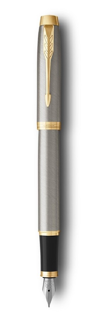 Parker IM Core Brush Metal GT Set Fountain pen and Ballpen N