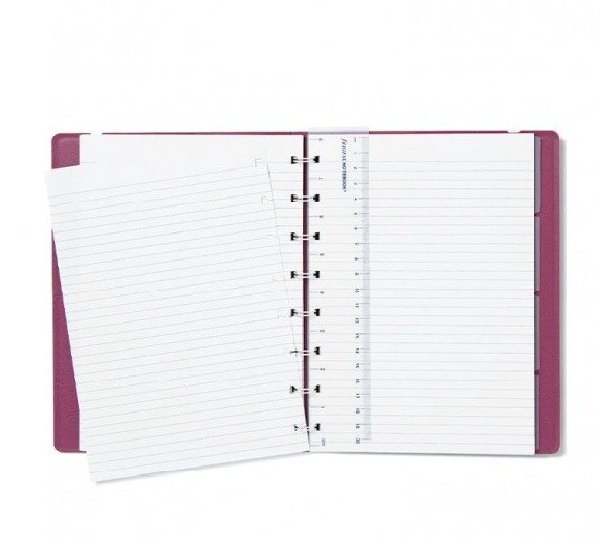 Filofax Notebook Refillable Ruled A5 Neutrals Plum, 179524