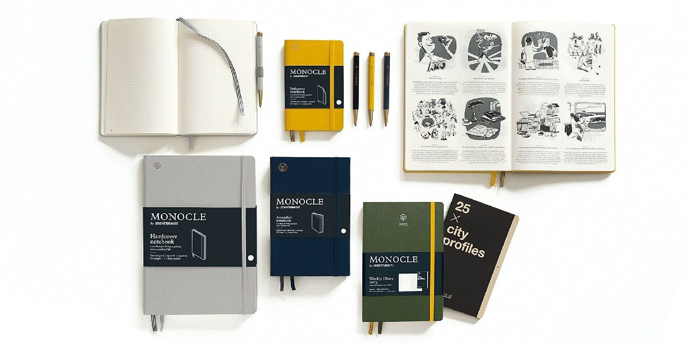 Leuchtturm 1917 softcover notebook MONOCLE A6 Yellow LE