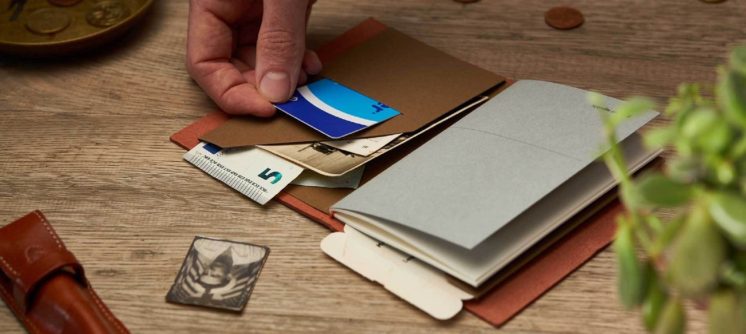 Paper Republic grand voyageur pocket cognac leather  journal