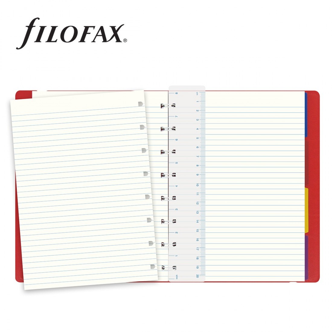 Notebook Refillable Ruled A5 Red, 115008 Filofax