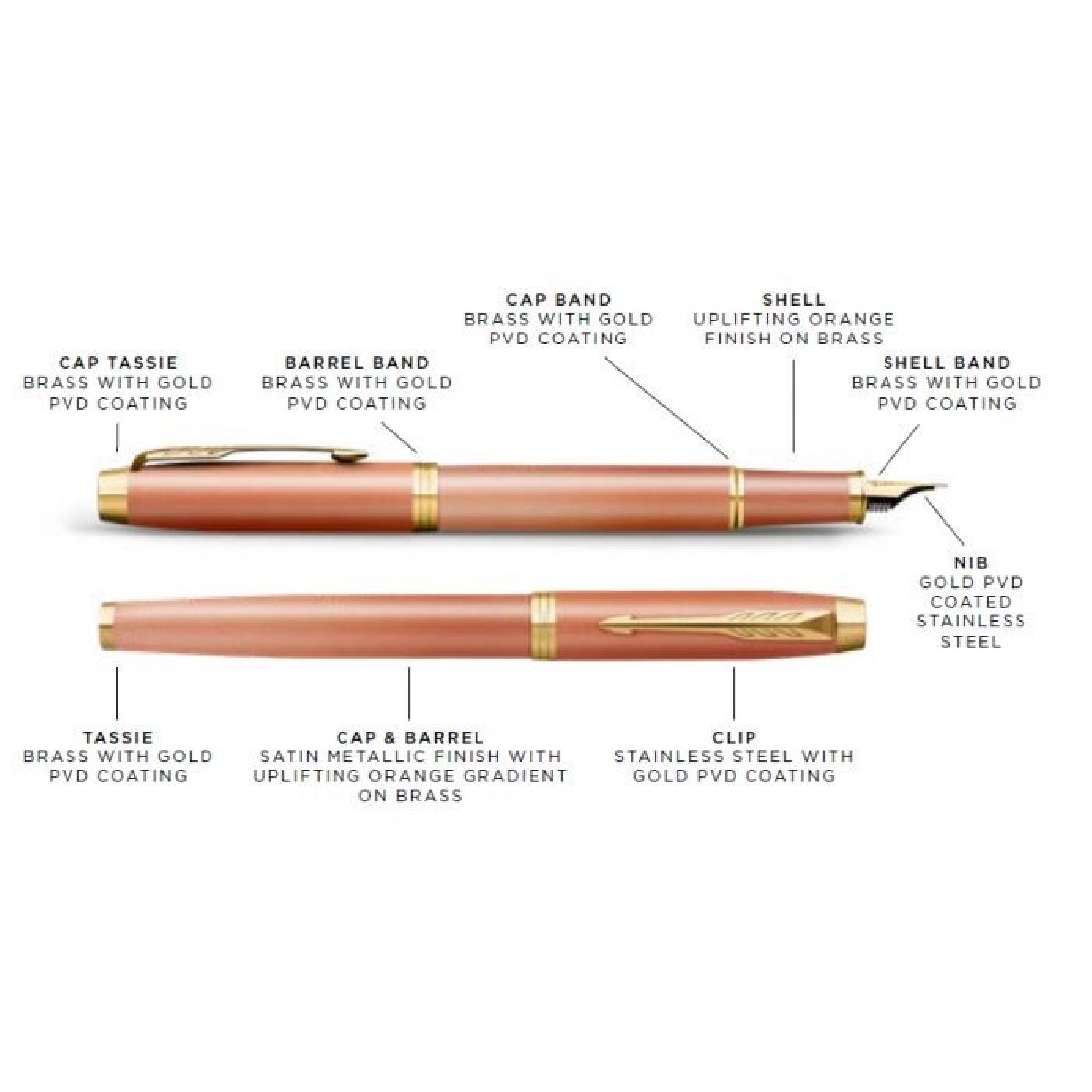 Parker IM Rituals Orange Fountain Pen