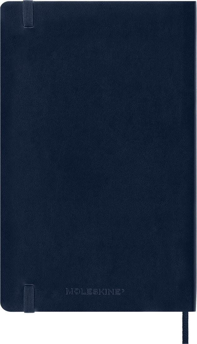 Notebook Large 13x21 Squared Sapphire Blue Soft Cover, Moleskine