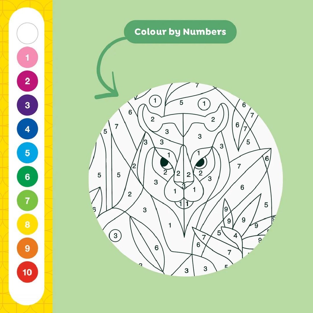 ΣΕΤ ΔΡΑΣΤΗΡΙΟΤΗΤΩΝ – Colour by Numbers The Tropics 20204 Tiger Tribe