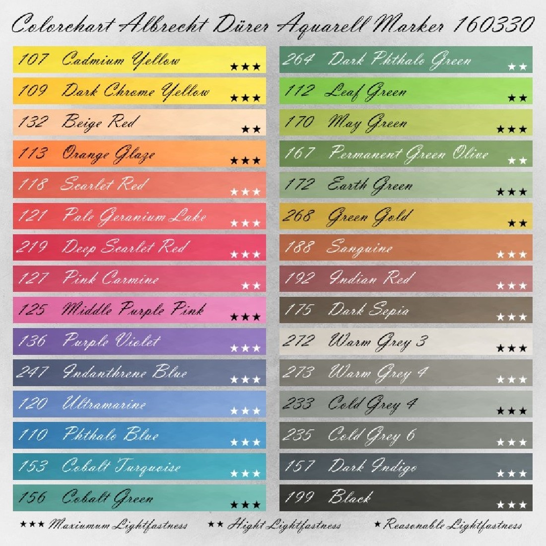Faber Castell Albrecht Dürer Watercolour Markers, wallet of 30, 160330