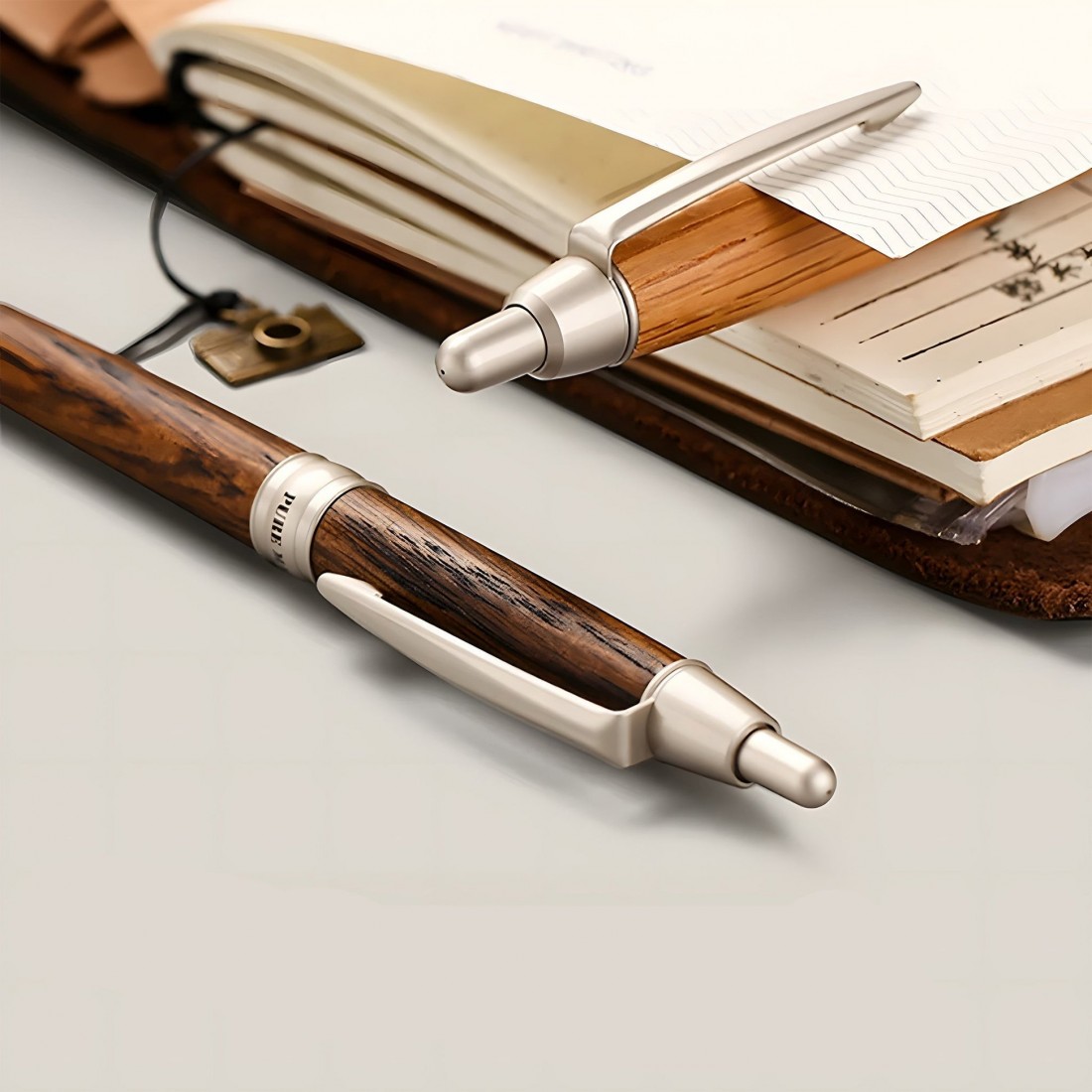 Uni Mitsubishi Pure Malt Oak Wood Natural Mechanical Pencil M51025