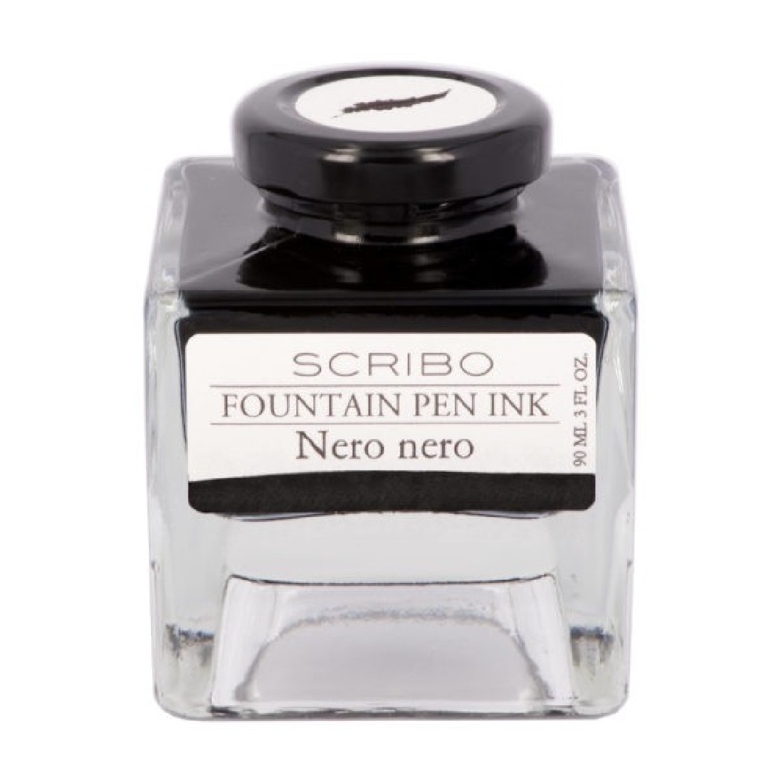Scribo Nero Nero, deep and absolute 90ml bottle ink
