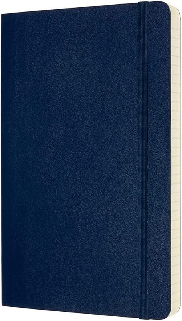Moleskine Notebook Ruled Expanded Version Large 13x21  Sapphire Blue Soft Cover