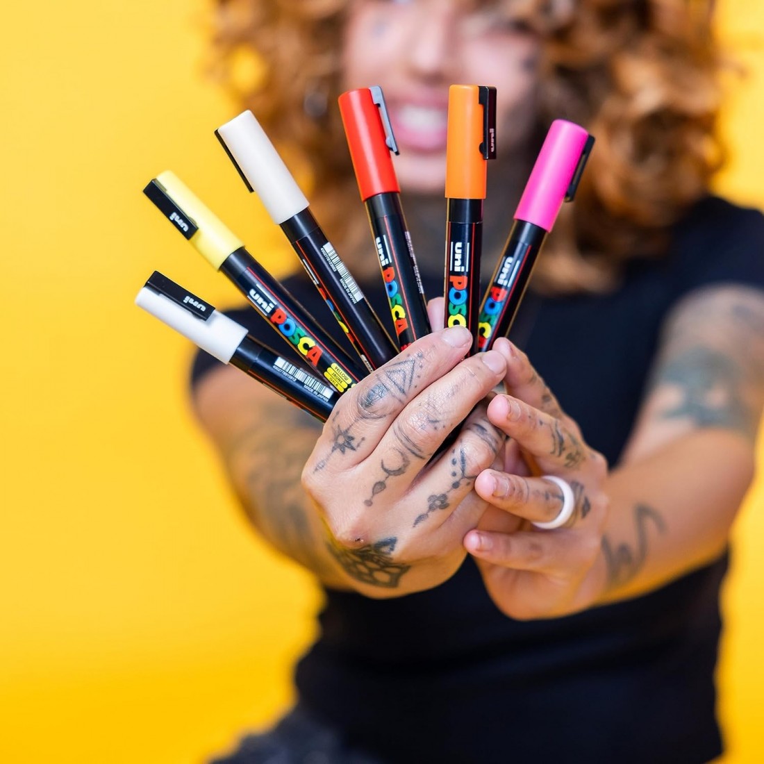POSCA Σετ 4 Μαρκαδόροι PC-5M Basic Colours