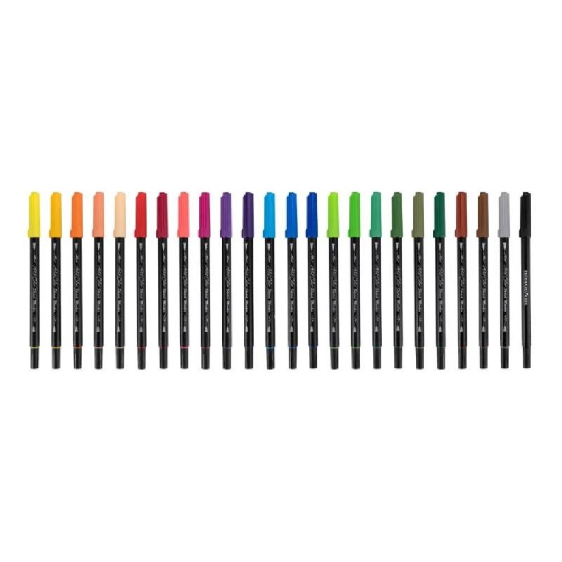 Eberhard Faber 558224 - Artist Color Sketch Marker Set with 24 Colours, Fibre-Tip Pens with Double Tip, in Cardboard Case, for Drawing, Sketching and Illustrating