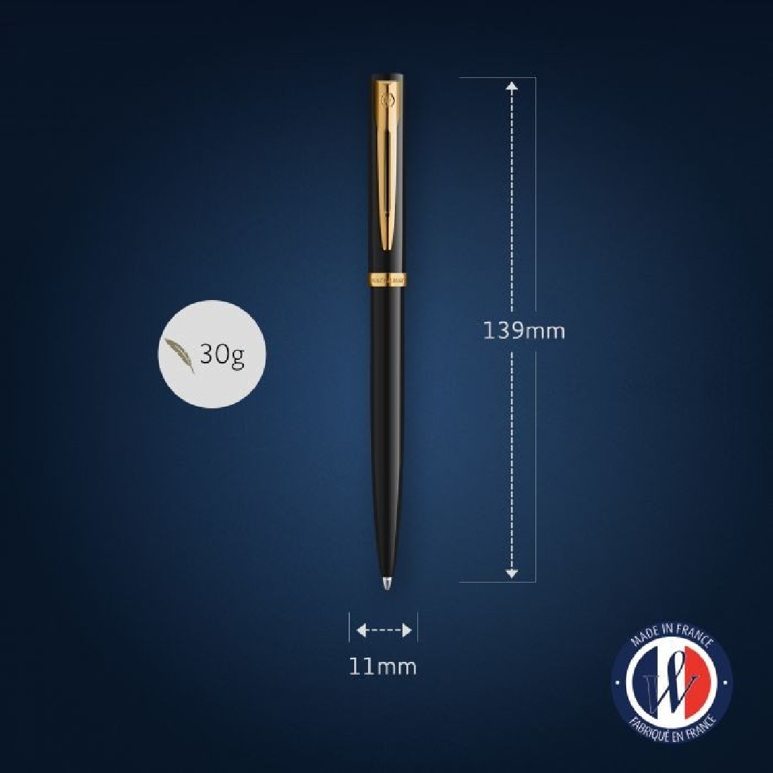 Waterman Impression black gt ballpen