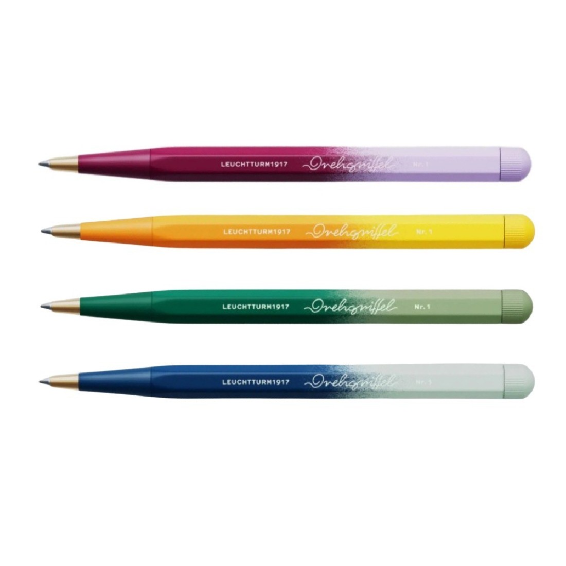 Leuchtturm1917 Drehgriffel Nr. 1 Ballpoint Pen - 2025 Limited Handmade Gradient Edition, Port Red Lilac.